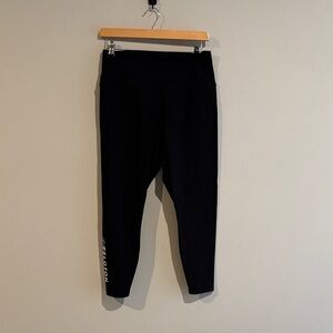 Peloton Black Leggings with White Logo